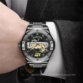 New Arrival FORSINING 167 Men Automatic Mechanical Watch Stainless Steel Water Resistant Skeleton Men Wrist Watches